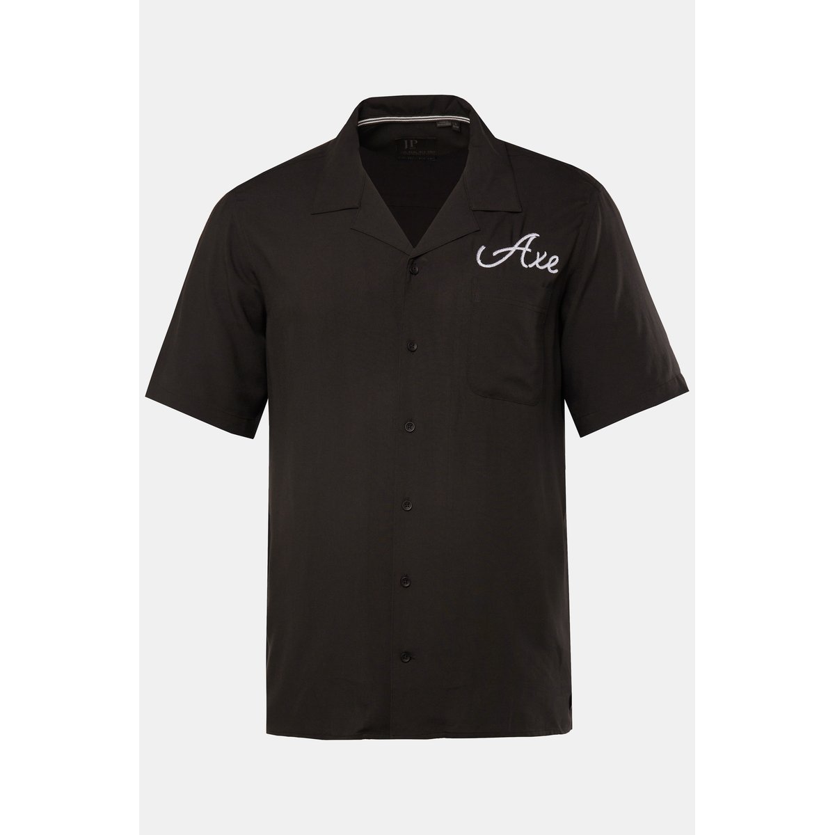 Chemise à manches courtes. Col cubain et noir, JP1880
