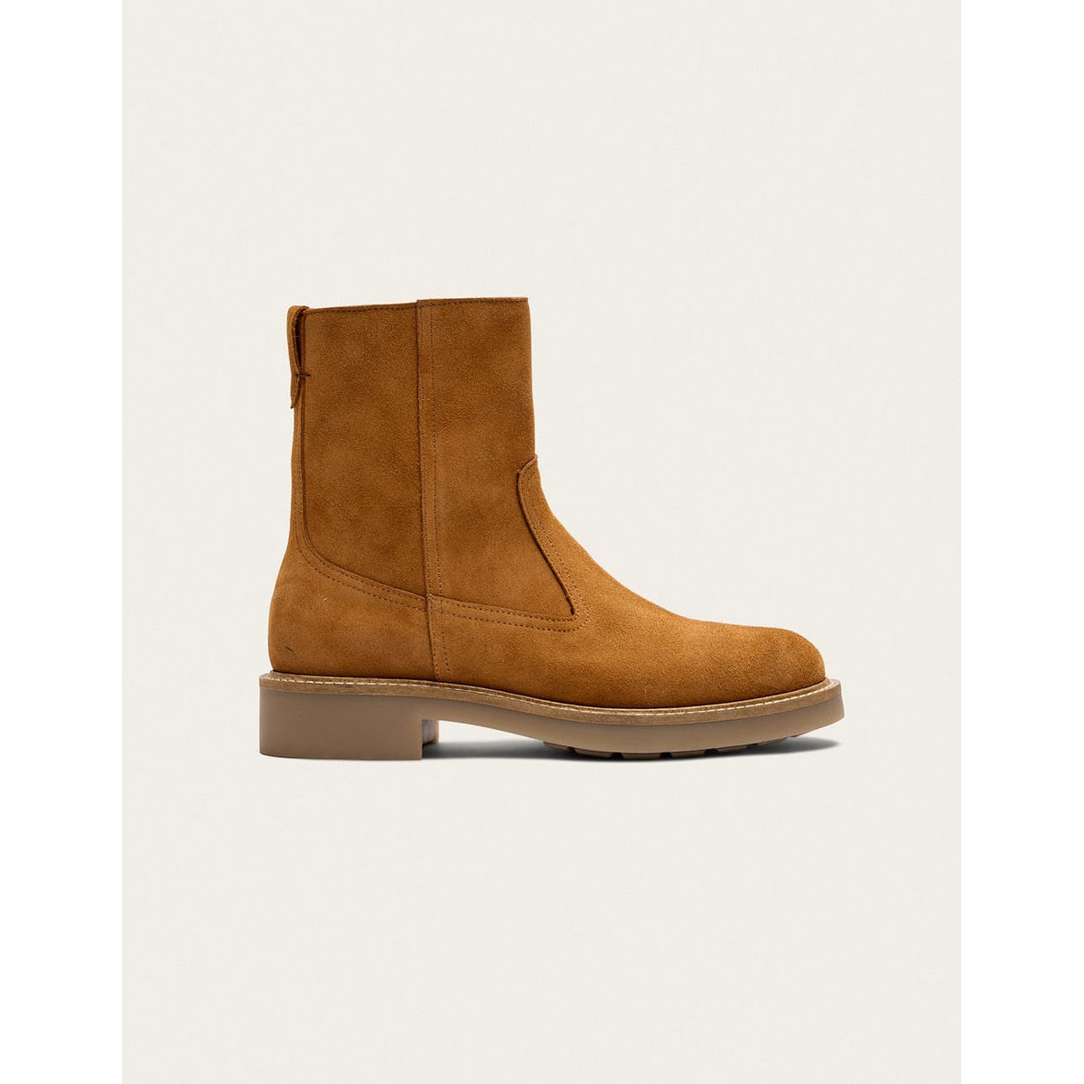 Bottines ARIS suède ambre, ODAJE