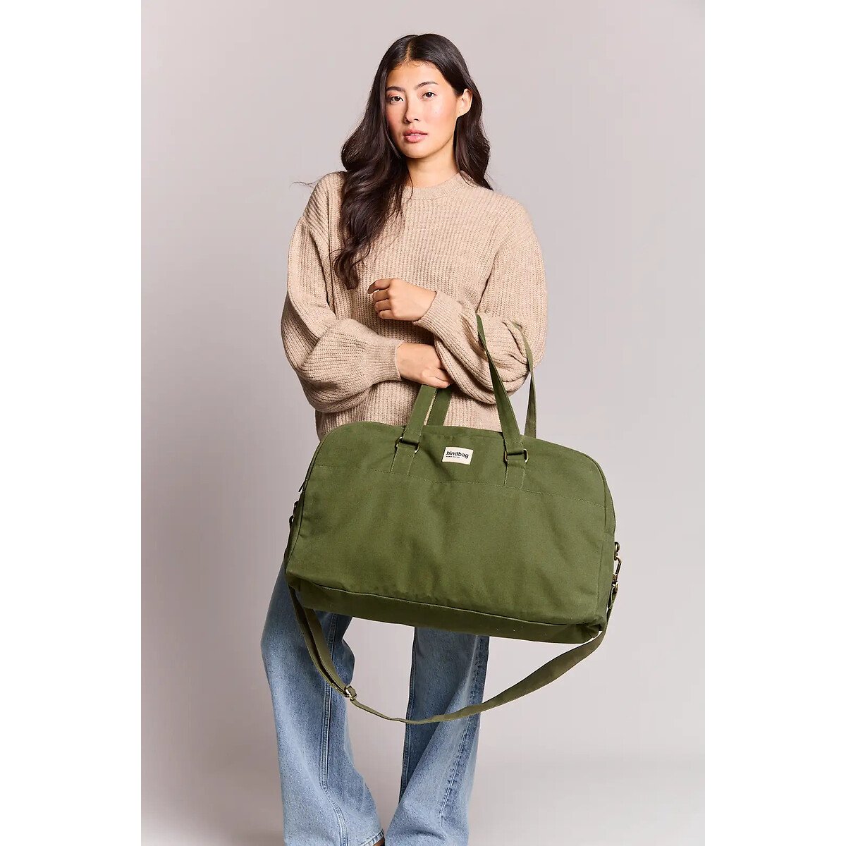 Borsa da viaggio, YVES verde oliva, HINDBAG