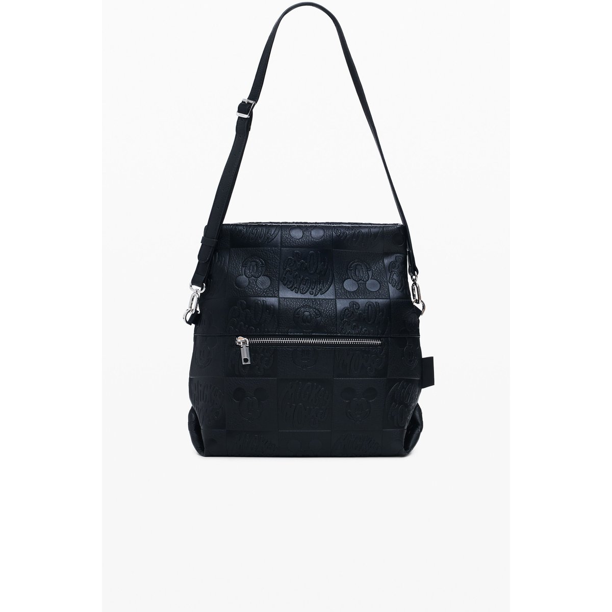 Sac à rabat effet cuir Mickey™ moyen noir, DESIGUAL