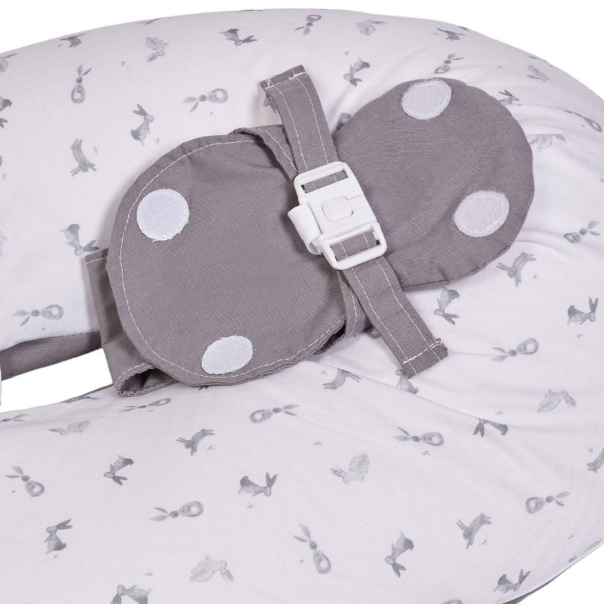 Coussin de grossesse Multirelax blanc, gris, CANDIDE