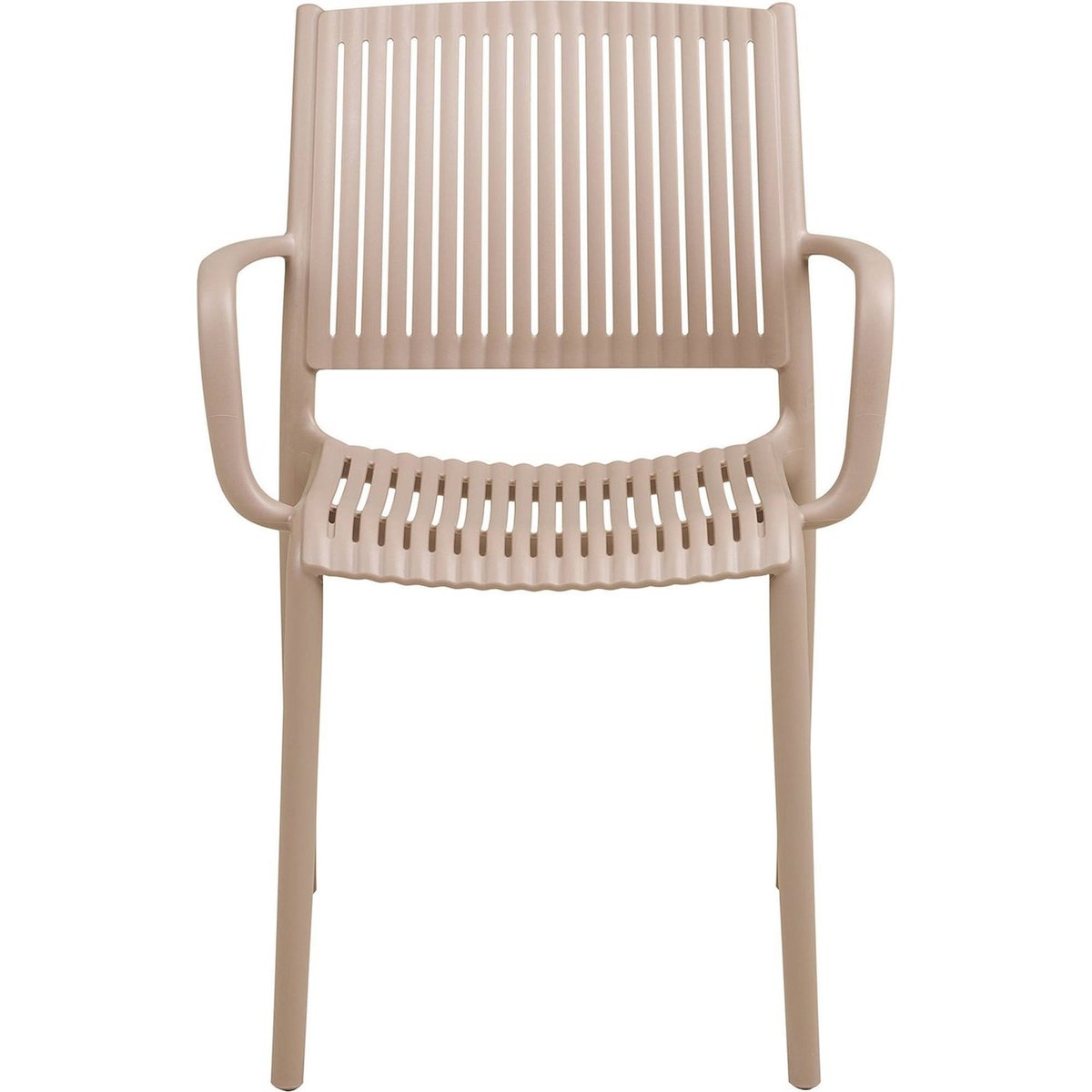 Chaise de jardin avec accoudoirs MANZANO taupe, RECOLLECTION