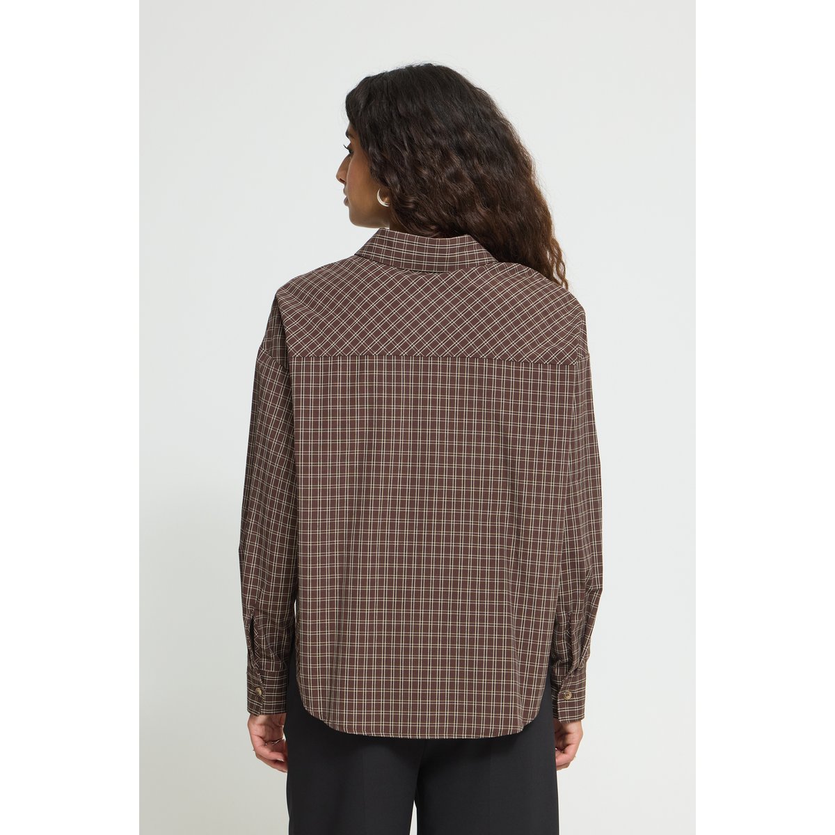 Blouse à manches longues marron chicory coffee, ICHI