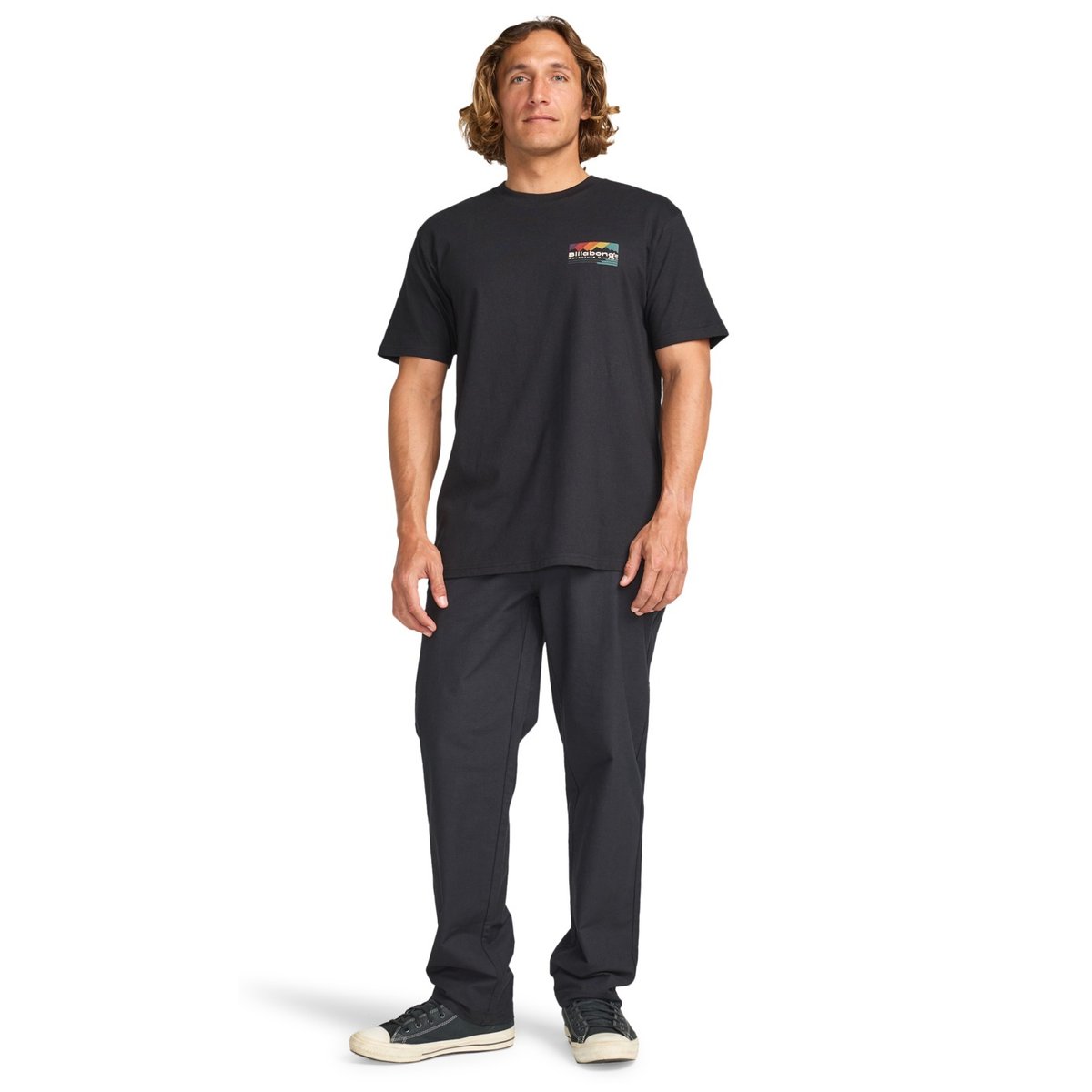 T shirt manches courtes RANGE noir black, BILLABONG
