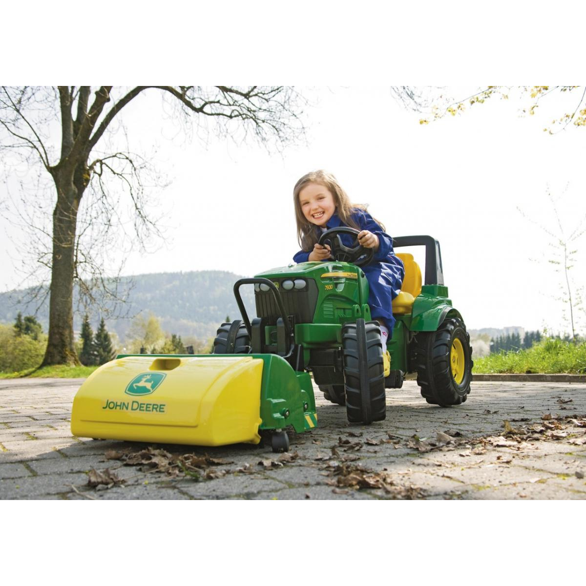 Balayeuse rollyTrac John Deere vert et jaune, ROLLY TOYS