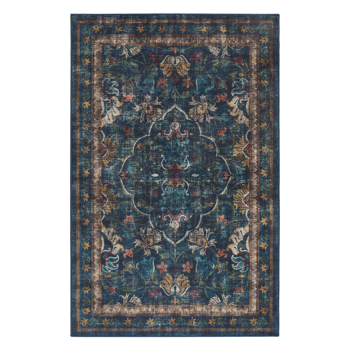 Midnight Paisley Eco-Washable Rug multi-coloured, HUG RUG