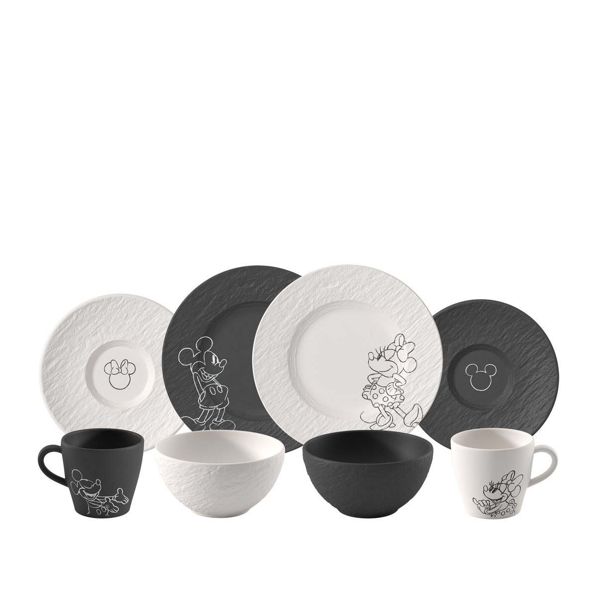 Set Petit-Déjeuner, 8 Pièces MANUFACTURE - MICKEY MOUSE couleur unique, VILLEROY & BOCH