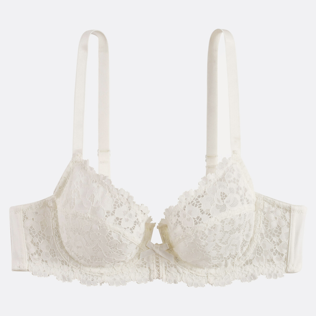 Omsluitende BH, Signature GIROFLE ivoor, LA REDOUTE COLLECTIONS