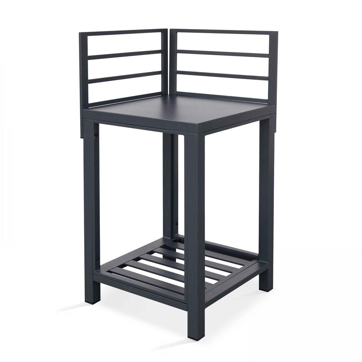 Meuble d'angle cuisine extérieure, CLARI gris anthracite, OVIALA