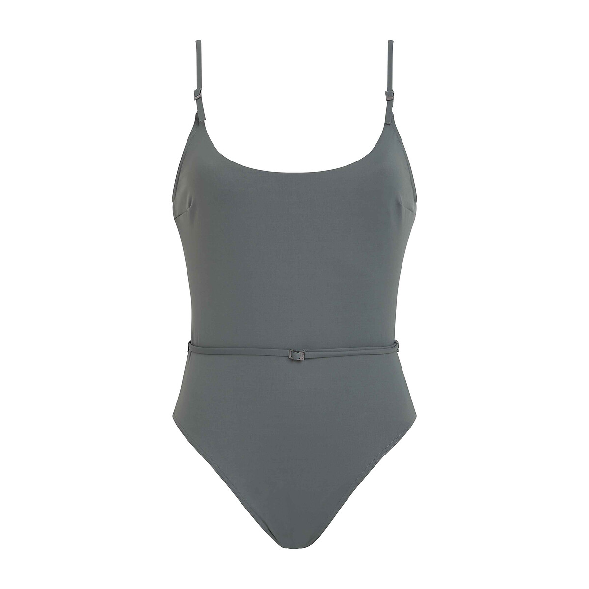 Maillot de bain 1 pièce Micro Belt gris, CALVIN KLEIN UNDERWEAR