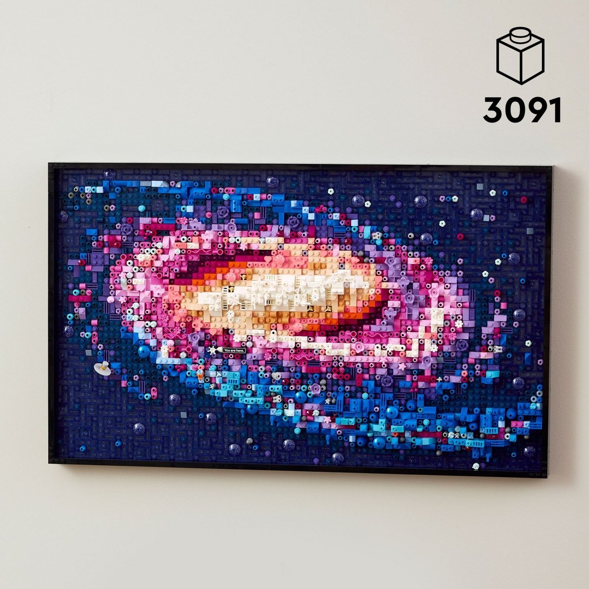LEGO Art - Créez la Voie lactée en 3D - Kit de décoration artistique 31212 violet, LEGO