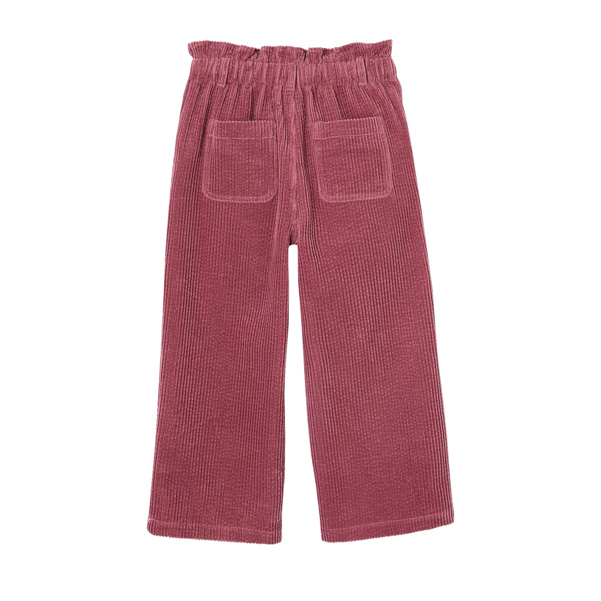 Pantalon large en velours côtelé style paperbag POETIC FARMER mauve, VERTBAUDET