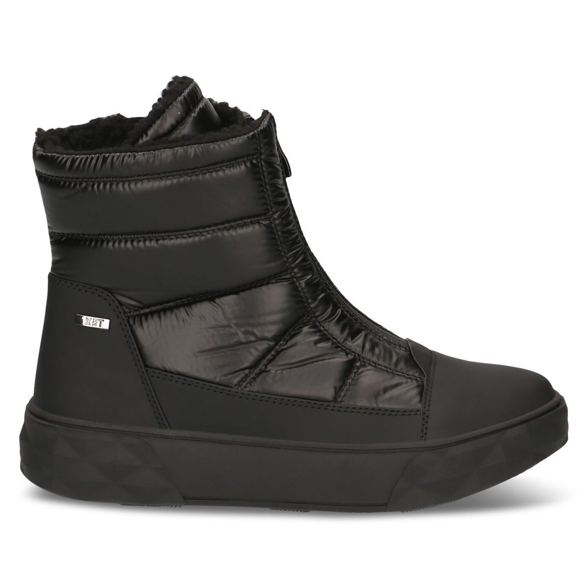 Bottine fourée noir zèbre, CAPRICE