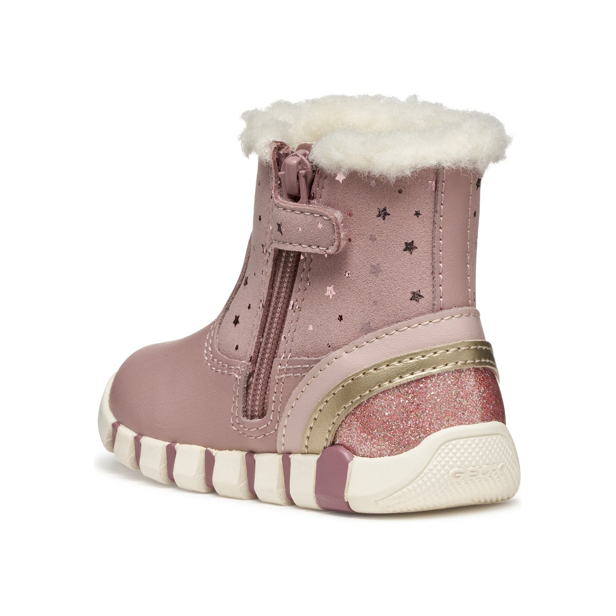 Premiers Pas  B IUPIDOO vieux rose/platine, GEOX