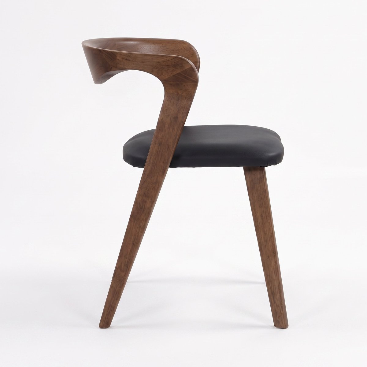 Chaise en cuir synthétique - VEGA marron, MAISON PAVANE