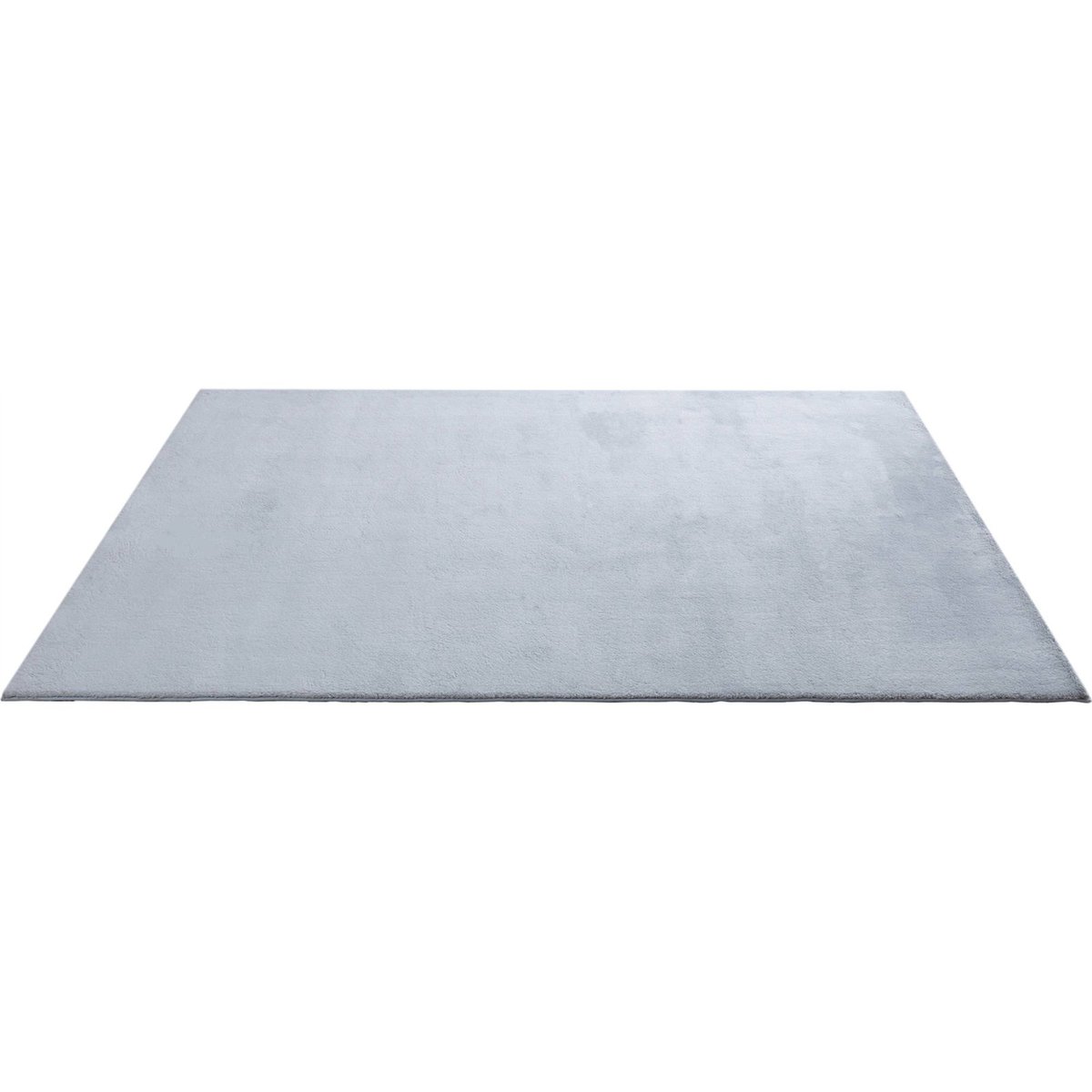Tapis shaggy à poils longs uni style moderne gris clair nuancé blanc, ARTE ESPINA