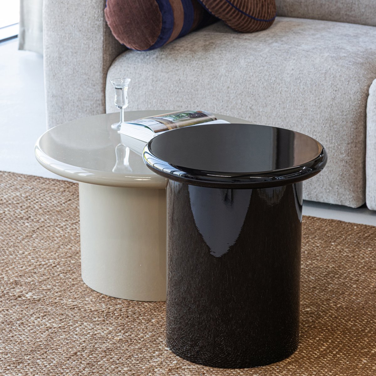 Table d’appoint en MDF MAVON brun foncé, WOOOD