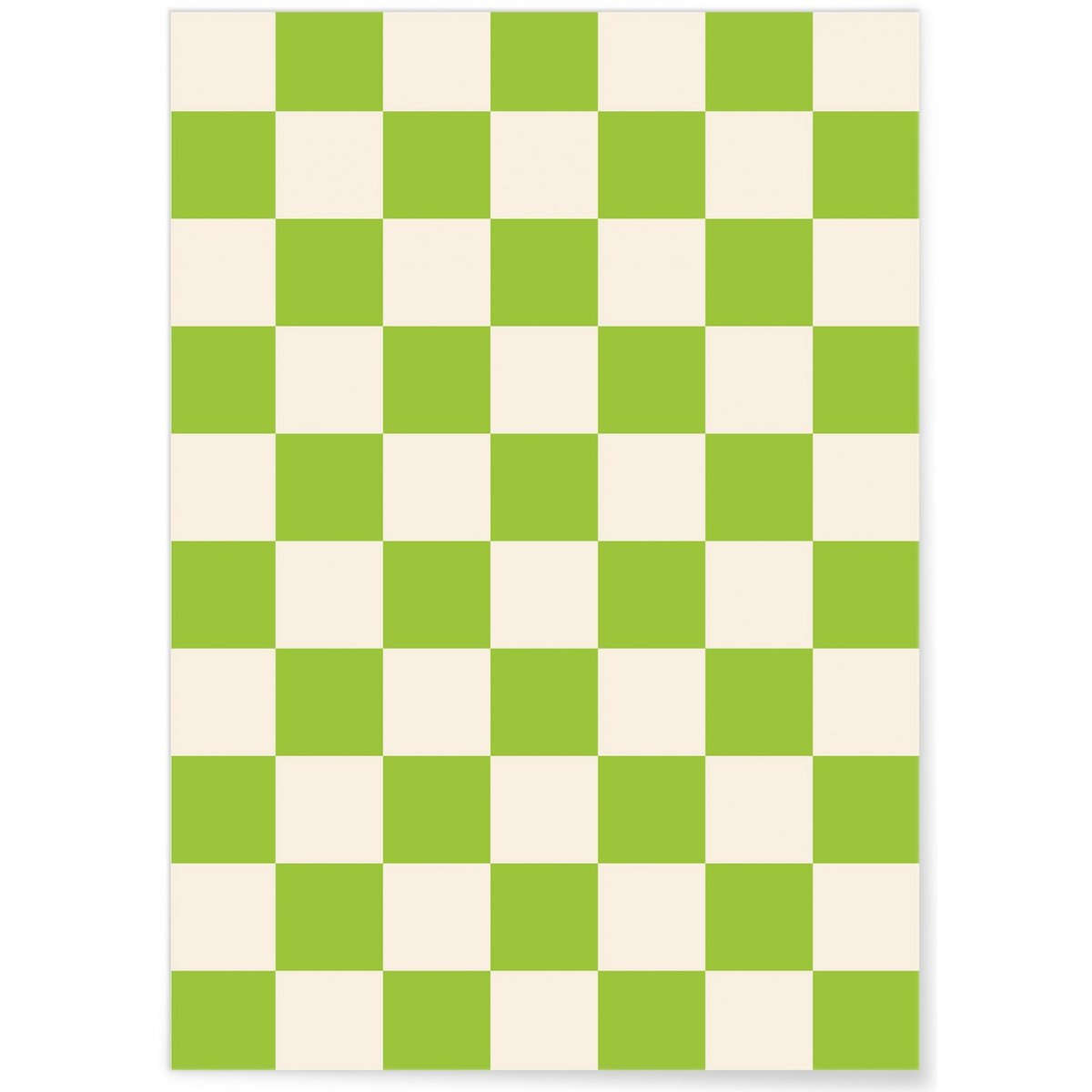 Affiche Damier Vert blanc, L'AFFICHERIE