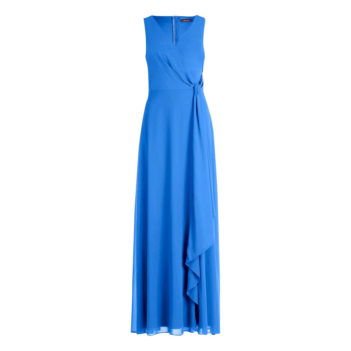 Robe de soirée à volant persian blue, VERA MONT