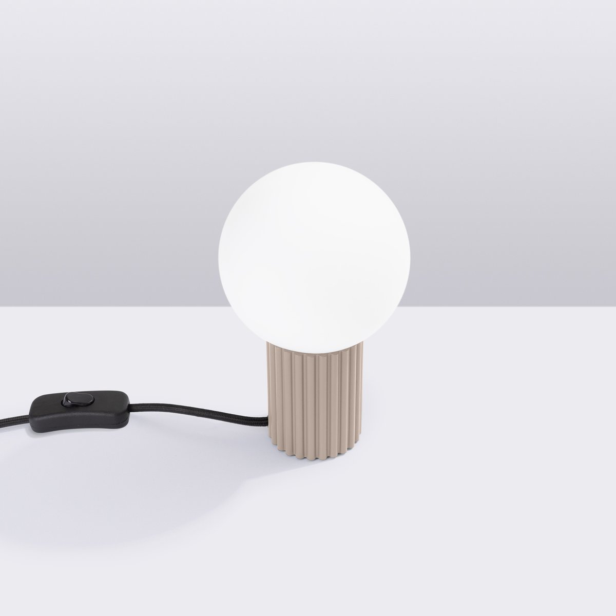 Lampe à poser Aluminium Taupe G9 1 Halo marron, EDEN