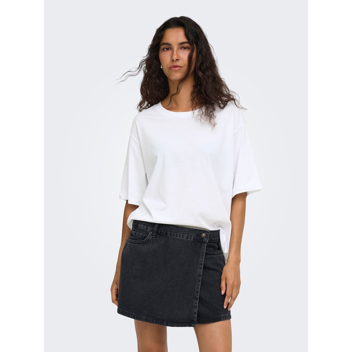 T-Shirt bright white, ONLY