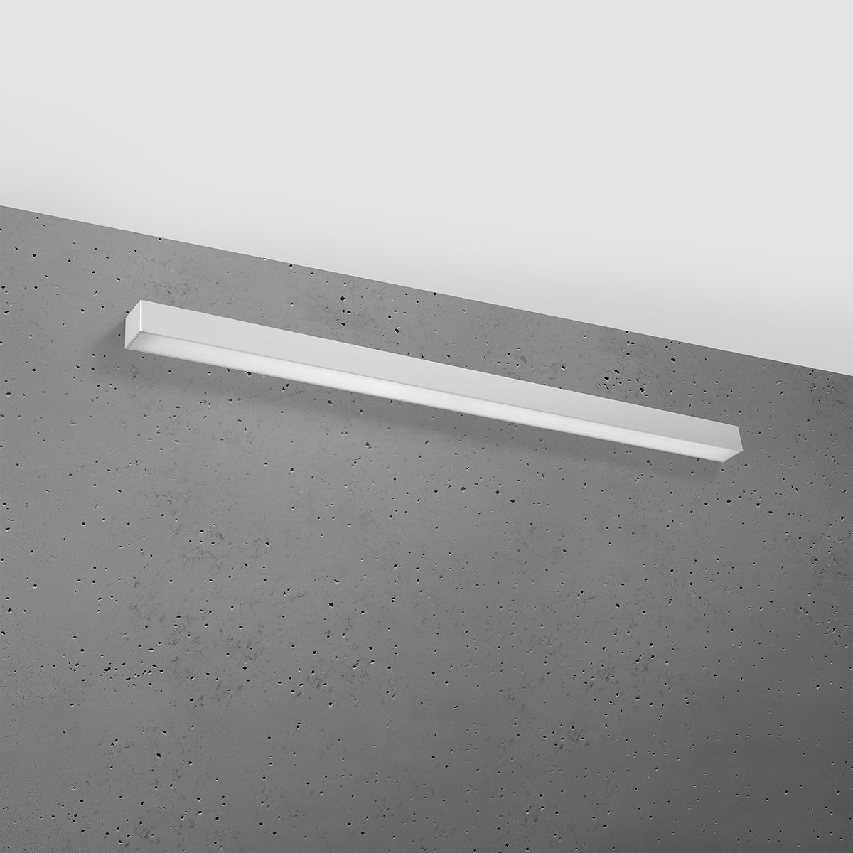 Applique murale Aluminium Gris LED 1 Pinne gris, EDEN