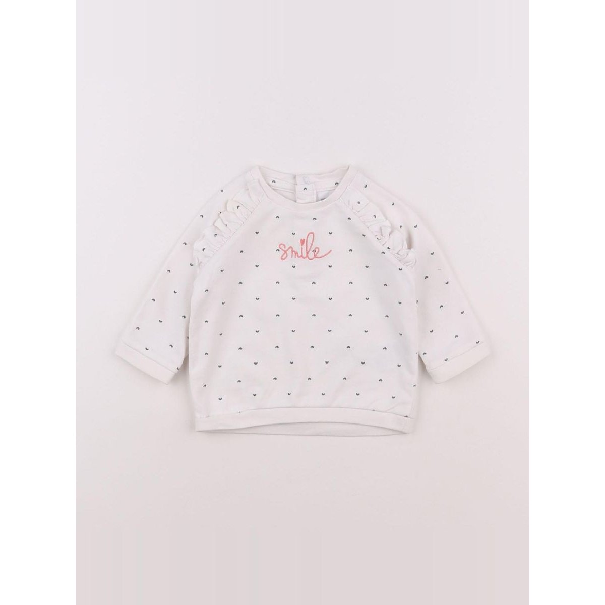 Sweat - Etat satisfaisant blanc, VERTBAUDET
