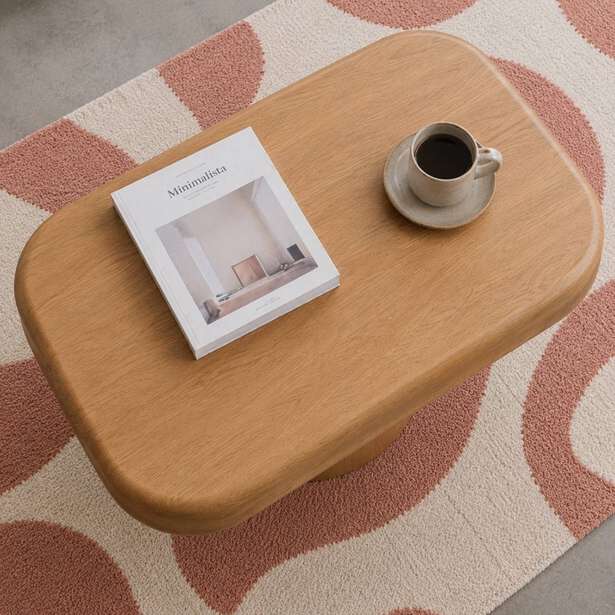 Table basse en bois de manguier LYSENE bois clair, MADE IN MEUBLES