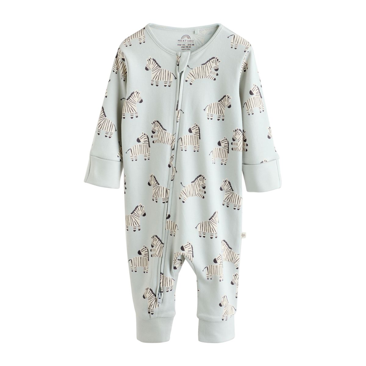 Dors-bien sans pieds à zip, lot de 3 vert menthe, NEXT