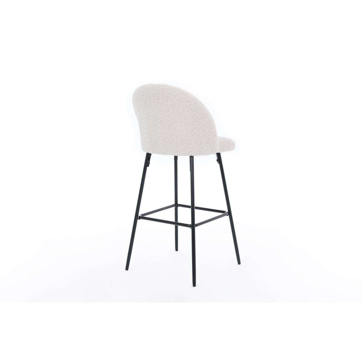 Lot de 2 tabourets de bar, NILSSON blanc cassé, NORDLYS