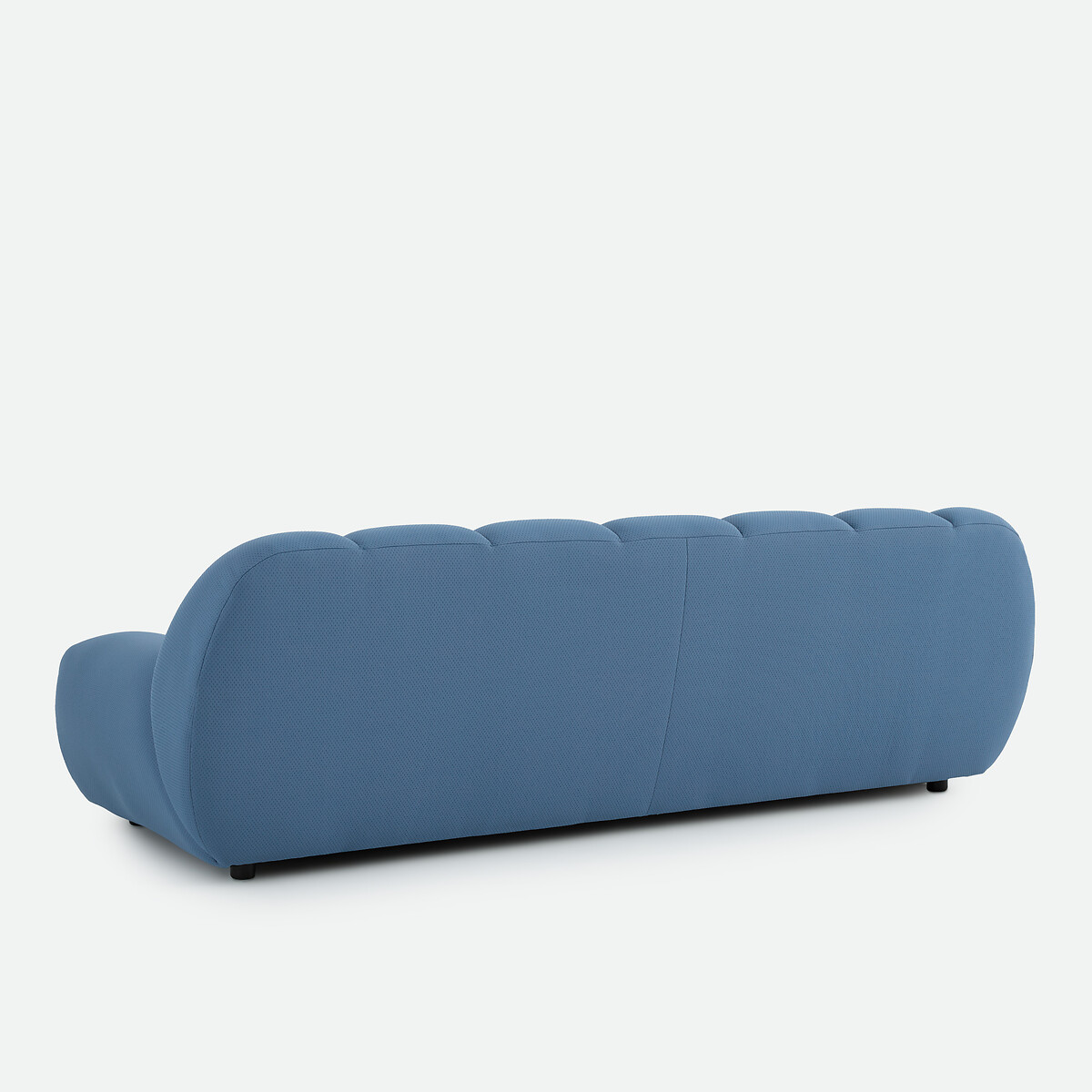 Canapé droit, 4 places, en tissu matelassé, NURIA bleu, LA REDOUTE INTERIEURS