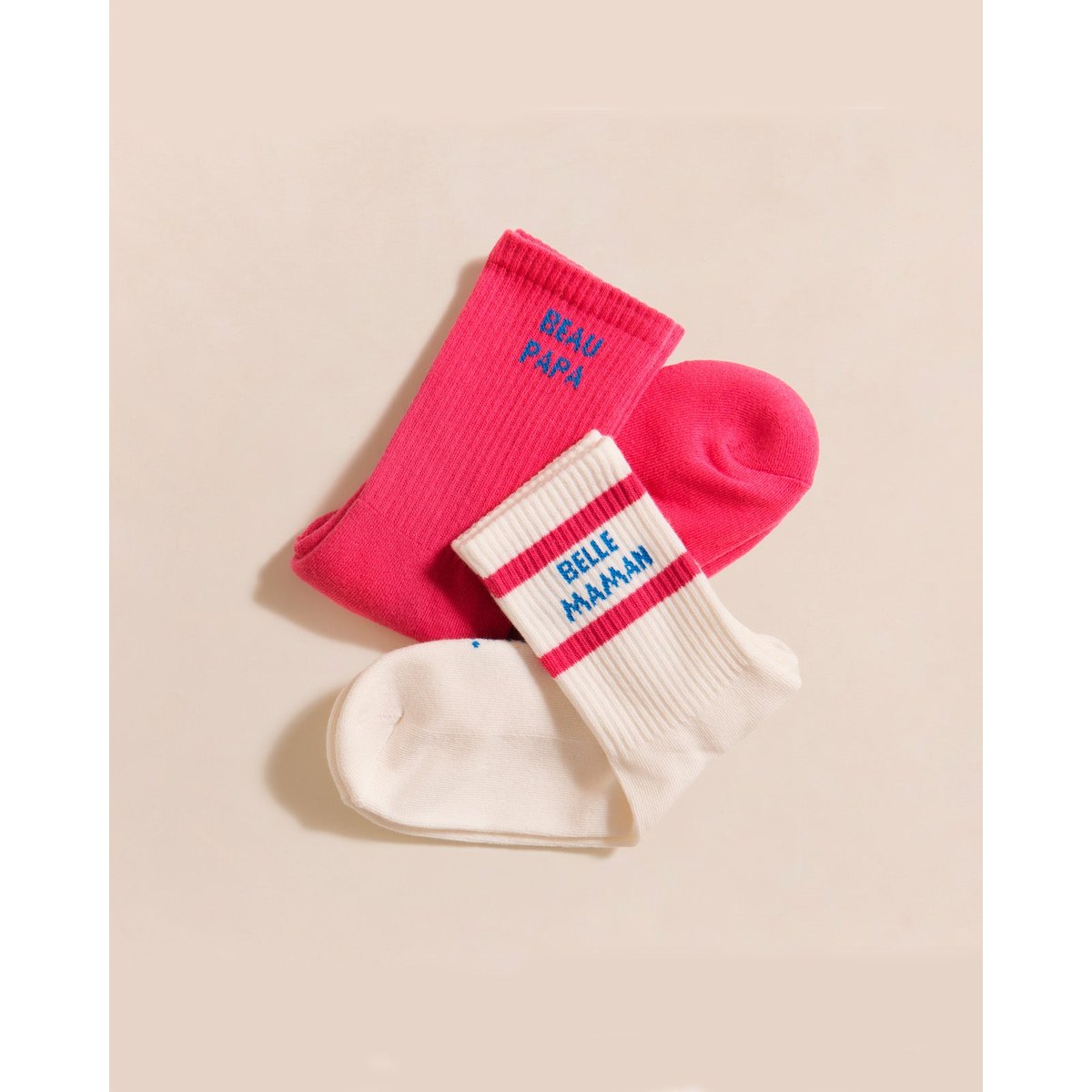 Chaussettes Beau papa, FAMILY SOCKS rose - rose - rose, EMOI EMOI