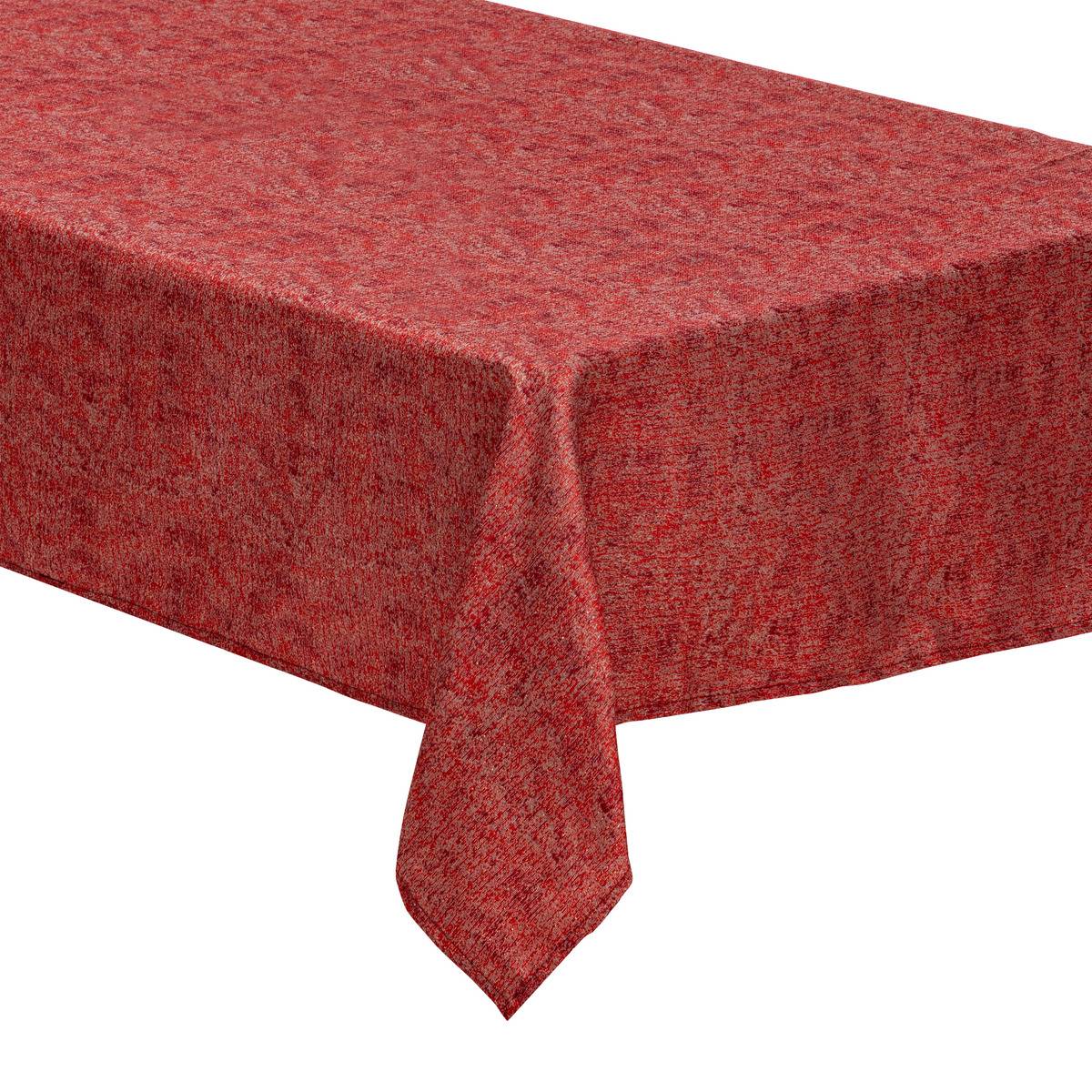 Nappe nuance 140 x 360 cm vert et argent EIRA rouge, ATMOSPHERA