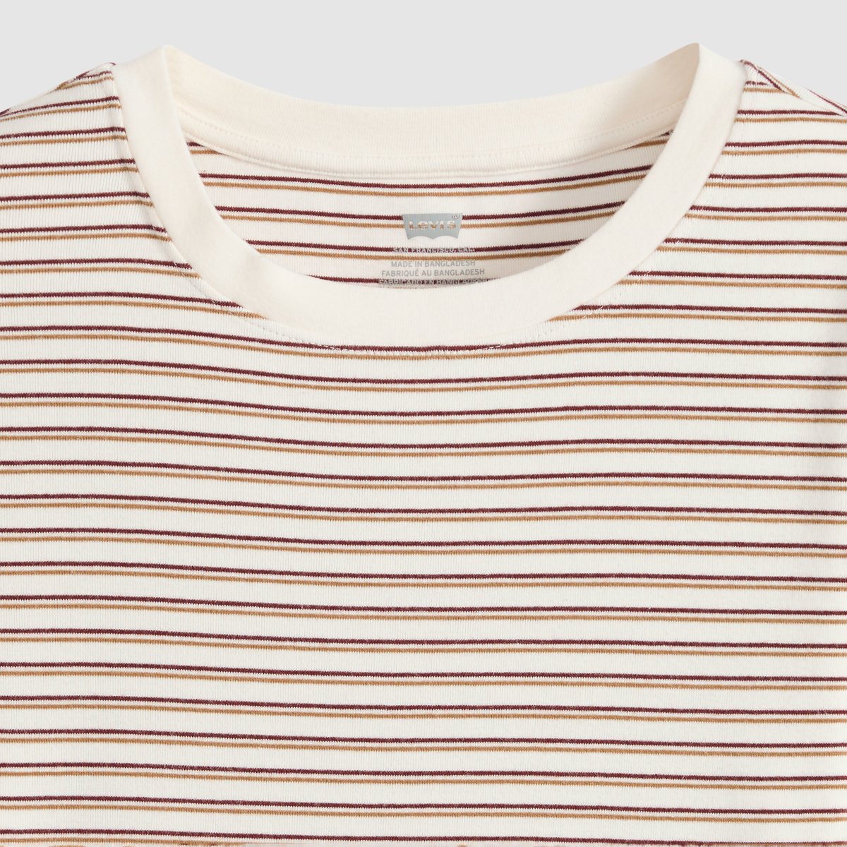 Bébé T-shirt manche longue Essential blanc - gianna stripe egret, LEVI'S