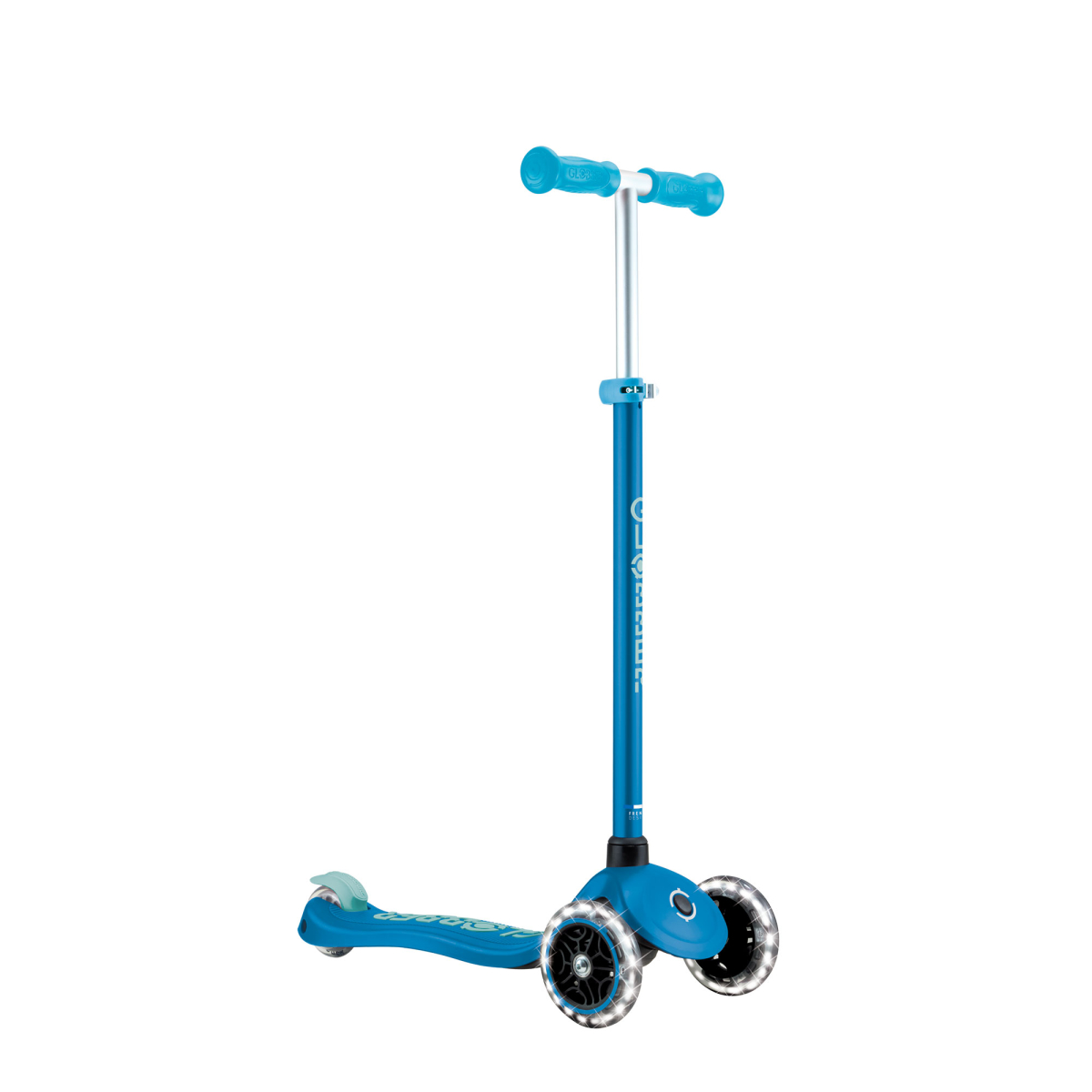 Trottinette 3 roues PRIMO PLUS GLOW LIGHTS bleu pétrole, GLOBBER