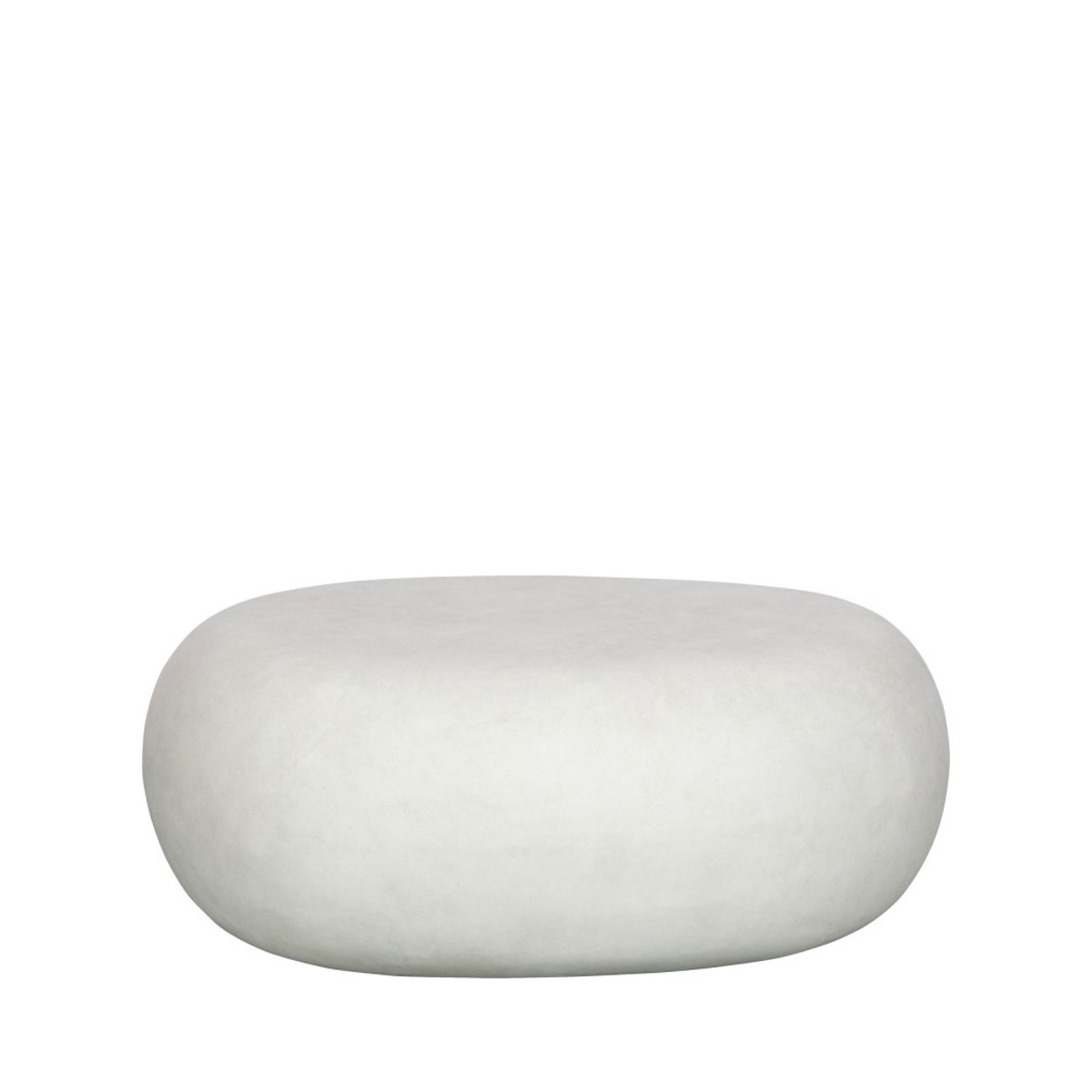 Table d'appoint en fibre d'argile PEBBLE blanc, VTWONEN