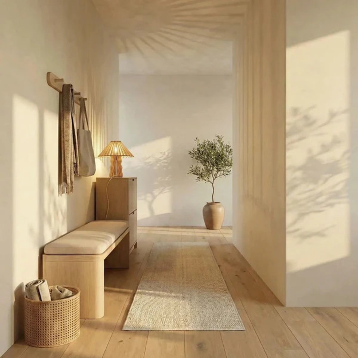 Lampe de table en bois de peuplier ALICE bois clair, ATELIER LOUPIOTE