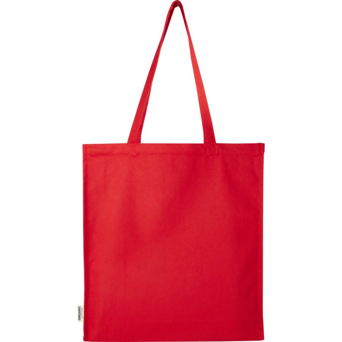 Tote bag à goussets en coton bio 14 litres ODISHA rouge, FLOSO