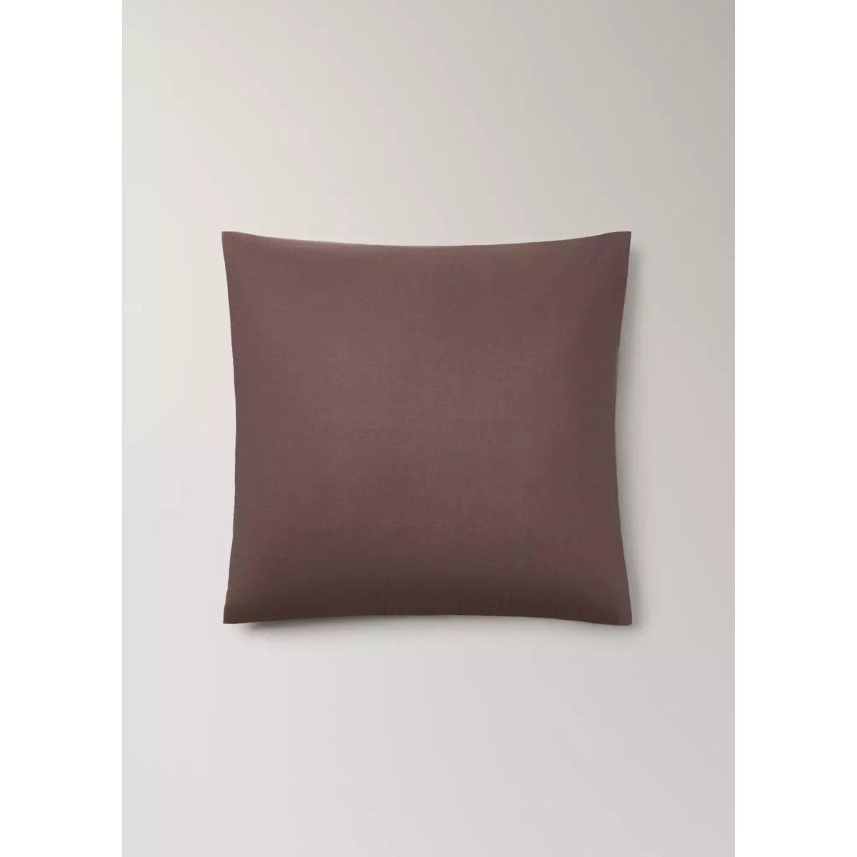 Deux taies d’oreiller percale de coton 60x60 cm marron, MANGO HOME