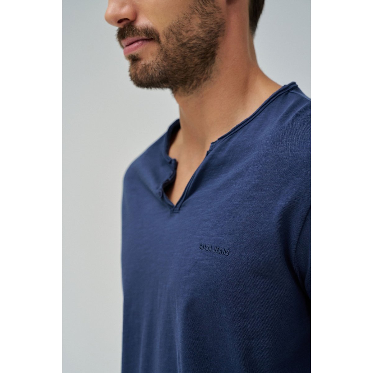 T-SHIRT AVEC LOGO bleu foncé, SALSA JEANS