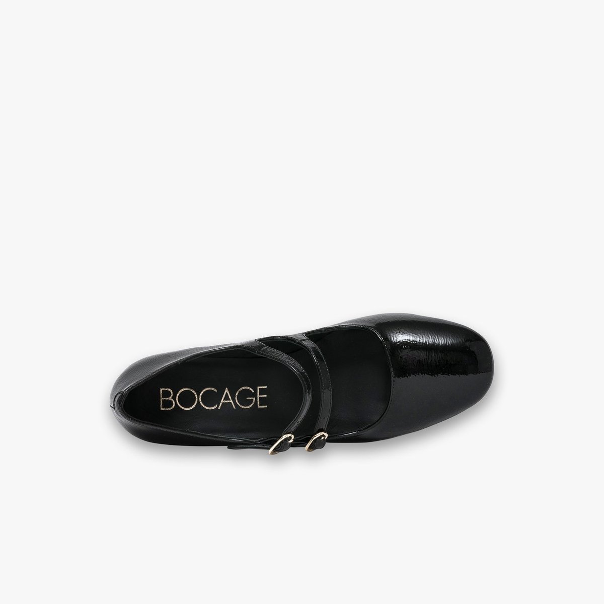 Escarpin en cuir IZA noir, BOCAGE