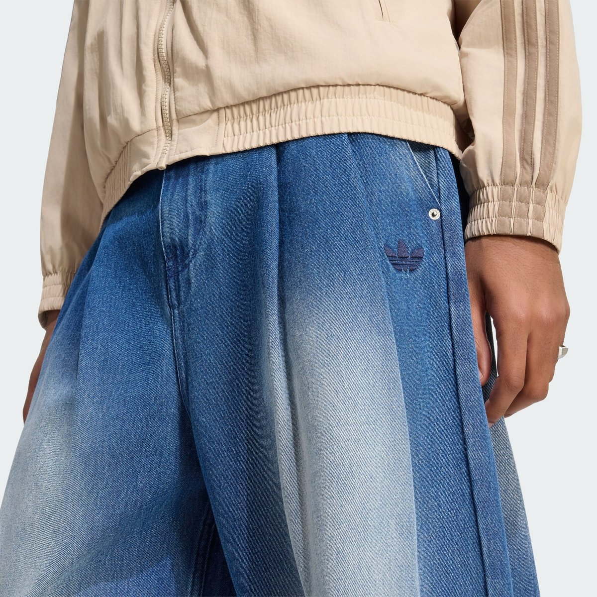 Jean Taille Mi-Haute Wide Leg Jean Taille Mi-Haute Wide Leg denim, adidas Originals