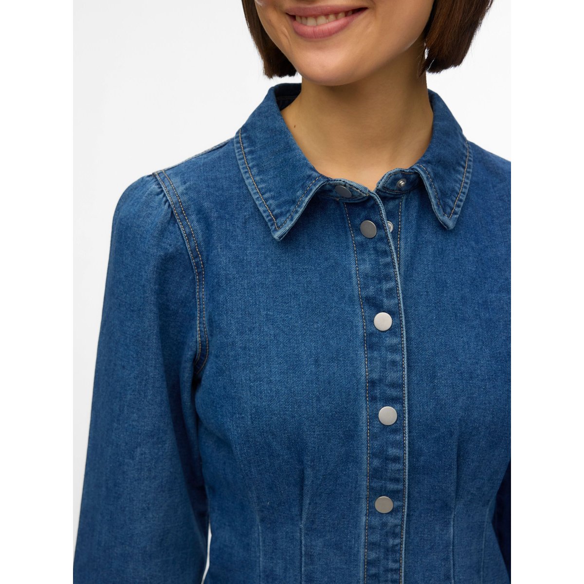 Robe En Denim medium blue denim, VERO MODA