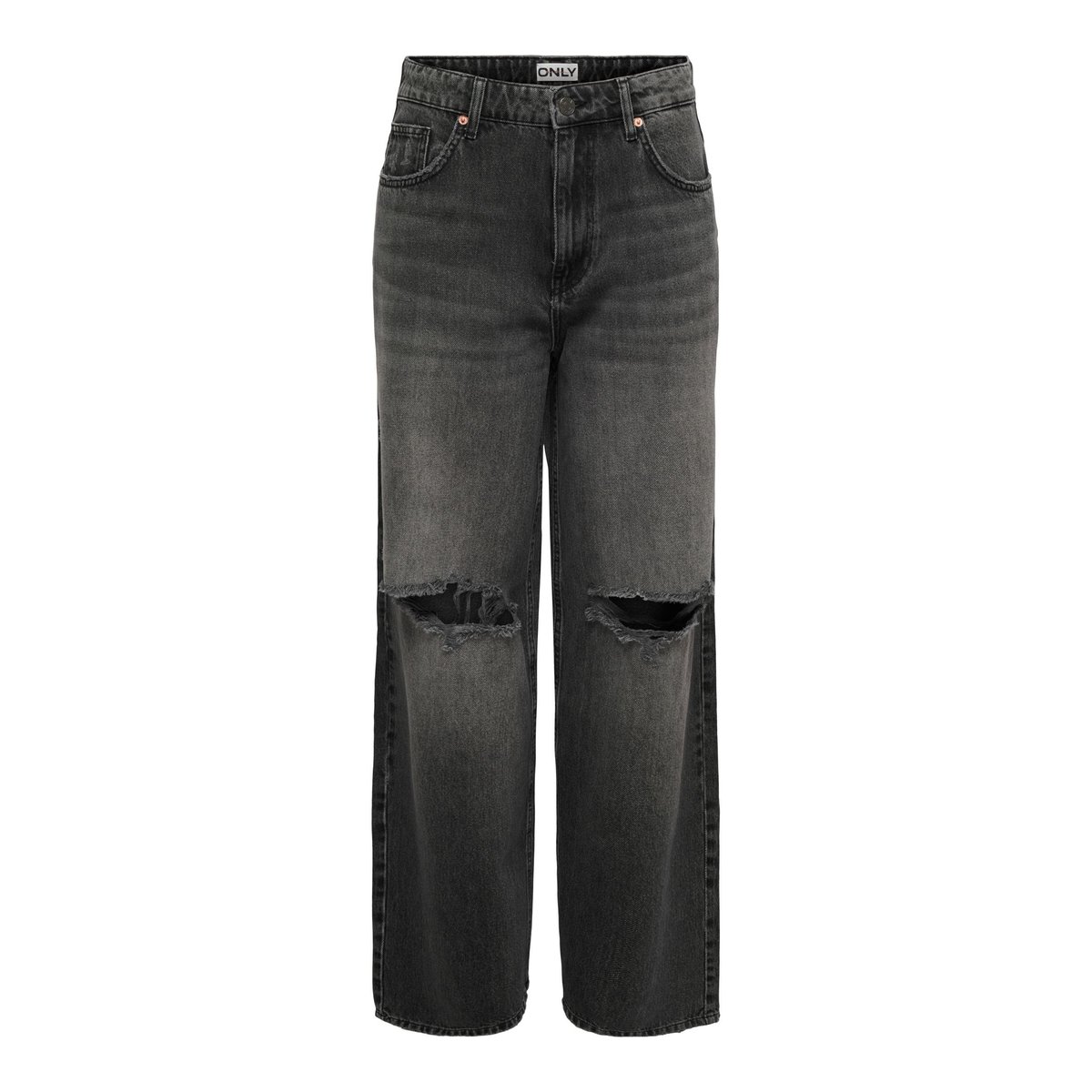Jean Baggy Fit washed black, ONLY