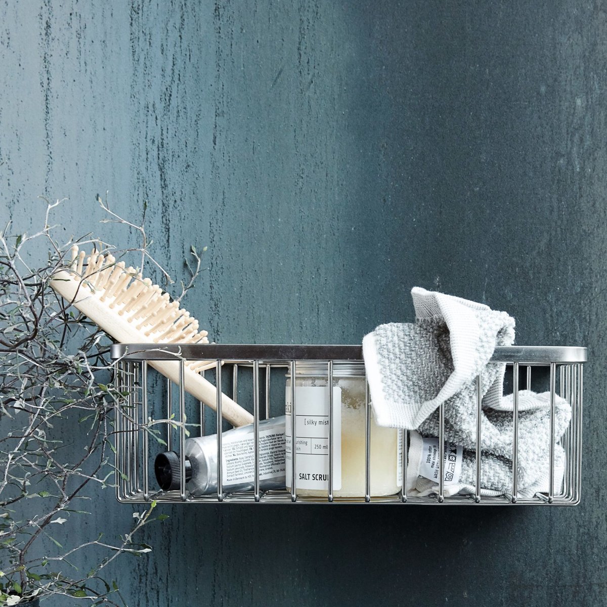 Etagère Bath Acier Inoxydable pour salle de bain inox, HOUSE DOCTOR