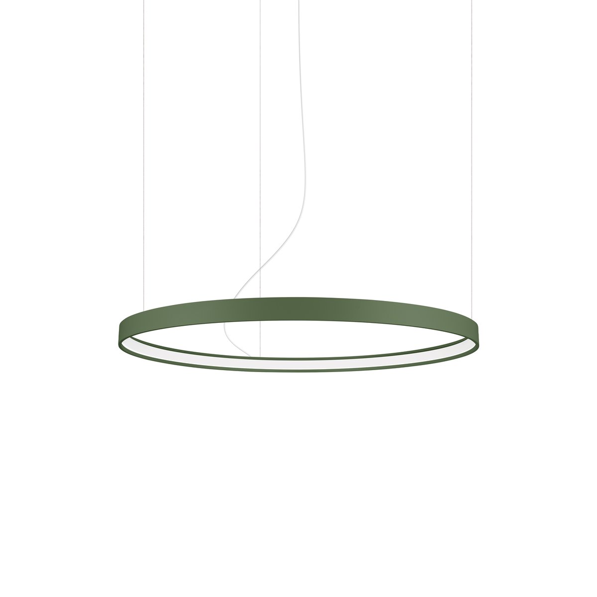 Lustre Aluminium Vert Olive LED 1 Rio vert olive, EDEN