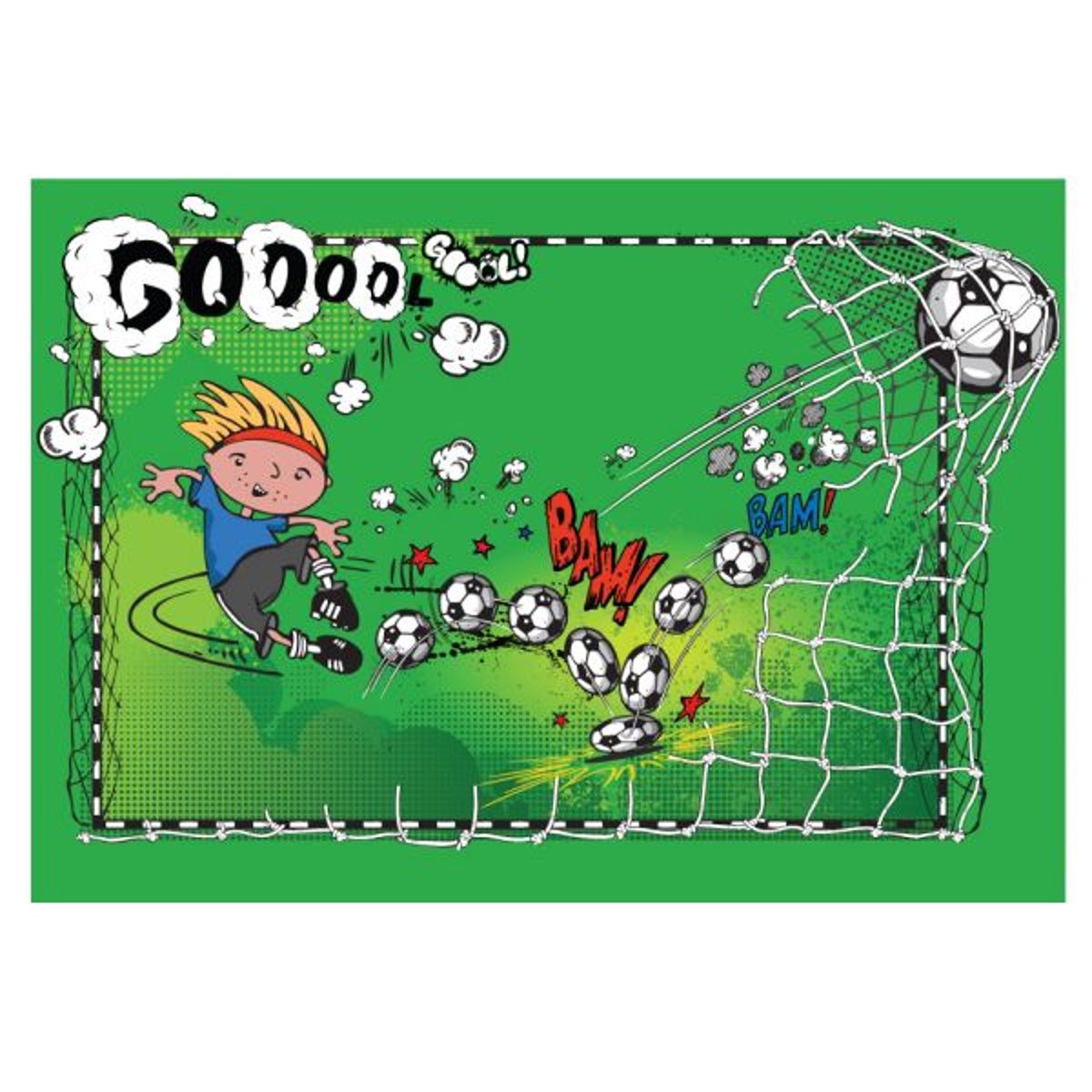 Papier peint intissé panoramique Hobby First gol noir, EDEN