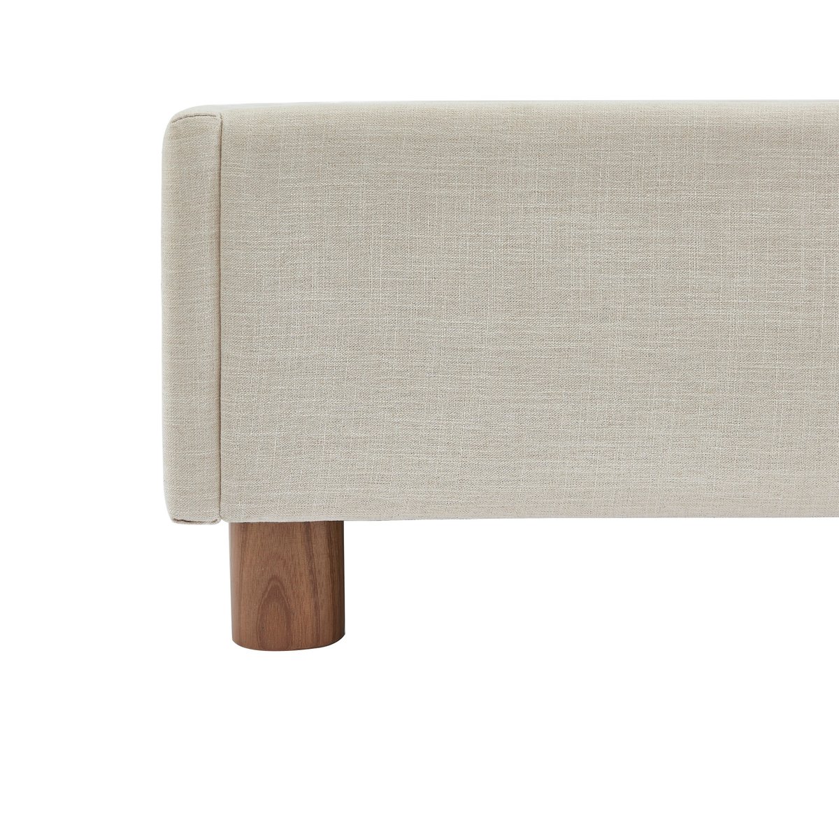Lit coffre avec sommier relevable KORALL beige lin, SORELH