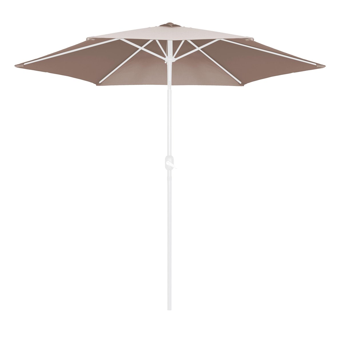 Toile pour parasol droit 3m, MATERA taupe, OVIALA