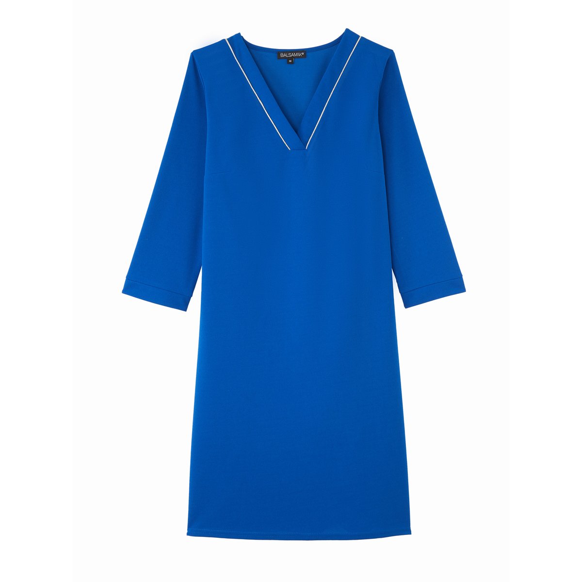 Robe housse maille fluide bleu cobalt, DAXON